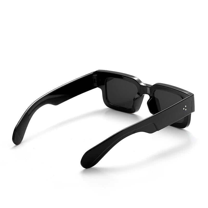 Black & Transparent Frames UV400 Protection Y2K Trendy Style for Summer Beach Travel & Streetwear